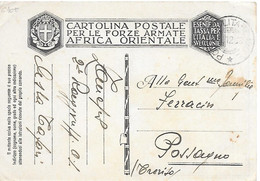 1936 Colonie Italiane Etiopia - Annullo Posta Militare 125 E - Aethiopien