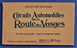 CARNET COMPLET DE 20 CPA - Circuits Automobiles De La ROUTE DES VOSGES : Colmar - Mulhouse - Alsace