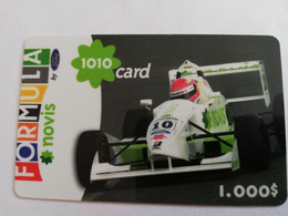 PORTUGAL   FORMULA NOVIS 1010 CARD/ RACE CAR     Nice  Fine Used    Prepaid   **9484** - Portugal