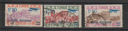 Tunisie 1930 Série Avion PA 10-12, 3 Val Oblit. Used - Poste Aérienne