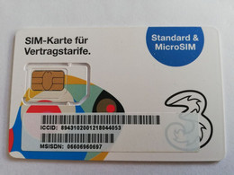 OOSTENRIJK  MINT SIM CARD FUR VERTRAGSTARIFE     STANDARD & MICRO SIM    ** 9486** - Oesterreich