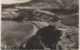 Cpsm 9x14. Vue Aérienne (66) BANYULS-SR-MER . Camping De Peyrefitte . La Plage . - Banyuls Sur Mer