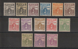 Tunisie 1923-29 Série Taxe 37-50, 14 Val * Charnière MH - Segnatasse