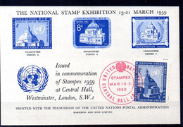 Naciones Unidas N.Y Nº Yvert 58, SOUVENIR 1959 - Used Stamps