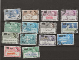 1971 USED  British Antactic Territory, Mi 25-38 Gestempeld - Oblitérés