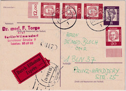 Berlin - 8 Pfg. Bed.Deutsche Ganzsache+Zusatz Orts-Eilkarte Berlin 11 1964 - Zonder Classificatie