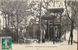 C. P. A. : 78 : CROISSY : Intérieur De La Grenouillère, Timbre En 1912 - Croissy-sur-Seine