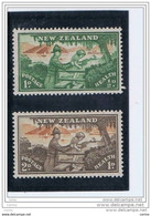 NEW  ZEALAND: 1946  PRO  CHILDREN  -  KOMPLET  SET  2  UNUSED  STAMPS  -  YV/TELL. 283/84 - Ungebraucht