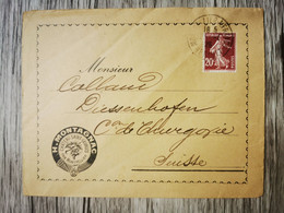 E36 Enveloppe  + Timbre France 1926 - Lettres & Documents