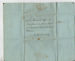 TB 3318 - Empire 1810 - LAC - Lettre De Mr Le Maire De MONDRECOURT Pour Mr Le Préfet ( J.L. LECLERC ) à BAR SUR ORNAIN - 1801-1848: Precursori XIX