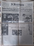 RARA PRIMA E ULTIMA PAGINA IL MESSAGGERO 18/2/1959 CIVITAVECCHIA SGOMBERO NOTTURNO DEGLI OPERAI DELLA ITALCEMENTI. - Altri & Non Classificati