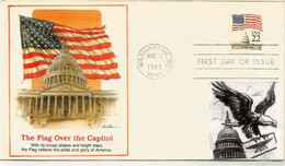 The Flag Over The Capitol. Washington. FDC Washington 1985 - 1981-1990