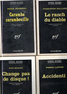 4 Romans  Serie Noire  - Editions Gallimard  N: 670 - 671 - 1197 Et 1279 Titres Divers De 1961 à 1969 - Novelas Negras