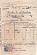 ROMANO DI LOMBARDIA (BG) IMPOSTA SULLA FABBRICAZIONE DEGLI SPIRITI - FATTURA - BOLLETTA DI LEITTIMAZIONE - ANNO.1929 - Italia