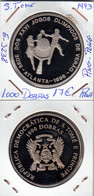 E3238 MONEDA SANTO TOME Y PRINCIPE 1000 DOBRAS 1993 PROOF 17 - Santo Tomé Y Príncipe