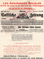 ALLEMAGNE- BERLIN-RARE LETTRE ASSURANCES SOCIALES ARME DE GUERRE -30 MARS 1929-ACTION ECONOMIQUE SOCIALE PARIS - 1900 – 1949