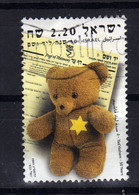 ISRAEL 2003 Ours Peluche Teddy Yv 1675 Obl - Muñecas