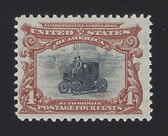 US #296 1901 Red Brown & Black Perf 12 Mint NG F-VF SCV $70 - Unused Stamps