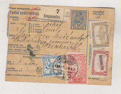 SLOVENIA SHS  1920 SERBIA Boldogasszonyfalva Gospodinci  Parcel Card + Hungary Stamps - Slovénie
