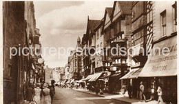 EXETER HIGH STREET OLD R/P POSTCARD DEVON - Exeter