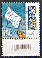Bund/BRD  Dezember 2021 Rollenmarke "Briefdrache" MiNr 3647 Mit Zählnummer Und EAN-Feld, Ersttagsgestempelt - Gebruikt