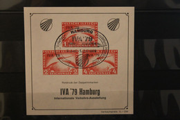 VIGNETTE "IVA '79 Hamburg", Rot, Ausstellungsstempel - Viñetas De Fantasía