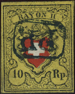 Suisse - 1850 - Rayon II  O.K. - Type 6 - Stein B-RO - P.P. - 1843-1852 Federal & Cantonal Stamps