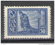 EGEO 1929 PITTORICA DENT. 11 30 C. ** MNH F.TA VIGNATI - Aegean