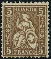 Suisse - 1862 - Sitzende Helvetia - Abart - Ungebraucht