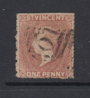 St. Vincent, Scott 2 (SG 1), Used (trimmed Perfs At Top) - St.Vincent (...-1979)