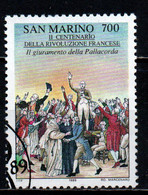 SAN MARINO - 1989 - BICENTENARIO DELLA RIVOLUZIONE FRANCESE - USATO - Gebruikt