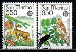 SAN MARINO - 1986 - EUROPA UNITA - PROTEZIONE DELLA NATURA - USATI - Used Stamps
