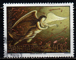 SAN MARINO - 1985 - NATALE: ANGELO - USATO - Oblitérés