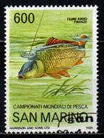 SAN MARINO - 1985 - 32° CAMPIONATO MONDIALE DI PESCA SPORTIVA IN ACQUE DOLCI SUL FIUME ARNO A FIRENZE - USATO - Used Stamps