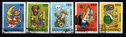 SAN MARINO - 1984 - SCUOLA E FILATELIA - DISEGNI DI JACOVITTI - USATI - Used Stamps