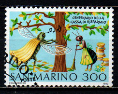 SAN MARINO - 1982 - CENTENARIO DELLA CASSA DI RISPARMIO - USATO - Gebruikt