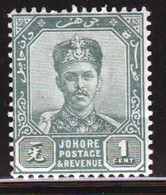 Malaysia Johore Sultan Ibrahim 1896 One Cent Stamp In Mounted Mint - Johore