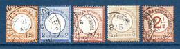 Allemagne 1872 N°3a,5,18,19,28   25 €  (cote 250 € 5 Valeurs) - Used Stamps
