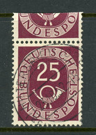 Germany USED 1951-52 Numeral And Post Horn - Gebraucht