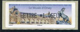 Lisa 1 De 2012 - "LETTRE *1,45 €  - 85e Congrès De La .F.F.A.P. - Paris 2012 - LE MUSEE D'ORSAY" - 2010-... Vignettes Illustrées