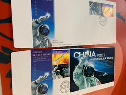 Hong Kong Stamp China First Manned Spacecraft FDC Special - Lettres & Documents