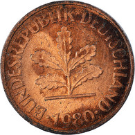 Monnaie, République Fédérale Allemande, 2 Pfennig, 1980 - 2 Pfennig