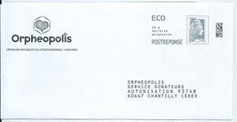 Entiers Postaux :v6538  Enveloppe Réponse Type L'Engagée Yzeult Catelin ECO ORPHEOPOLIS 301783 ** - PAP: Antwort/Marianne L'Engagée