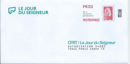 Entiers Postaux :v6546 Enveloppe Réponse Type L'Engagée Yzeult Catelin PRIO CFRT 359001 ** - PAP: Antwort/Marianne L'Engagée