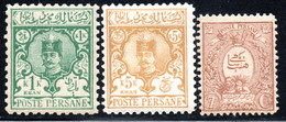 793.IRAN.1889 7 C, # 76,1891 1,5 KR. # 87,89 MNH - Iran