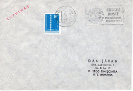 ROMANIA 1980: RED CROSS INTERNATIONAL DAY Illustrated Postmark - Registered Shipping! - Marcophilie