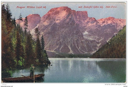 SUD  TIROL:  PRAGSER  WILDSEE - LAGO  DI  BRAIES  -  PER  L' AUSTRIA  -  FP - Châteaux D'eau & éoliennes