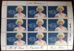 Pitcairn Islands 1980 Queen Mother 80th Birthday Sheetlet  MNH - Pitcairn Islands