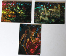 3 Cartes De Collection érotique - Boris Vallejo Illustrateur Univers Fantastique Femmes Nues Comic 1993 - Otros & Sin Clasificación