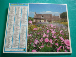 Calendrier 1985 Oberthur  Parc Floral  Apremont  Vers Combloux Savoie   Almanach Facteur PTT POSTE Département Sarthe - Groot Formaat: 1981-90